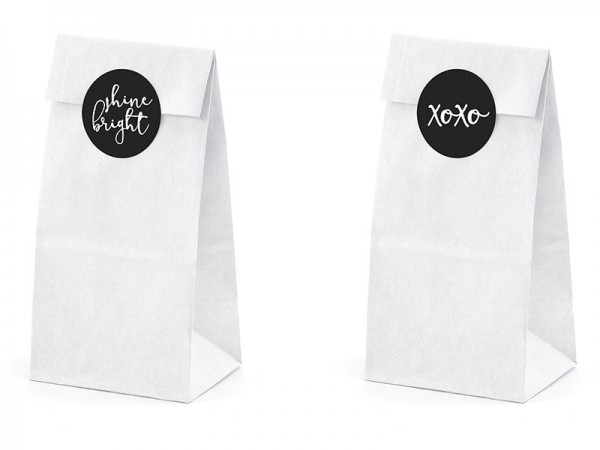 6 gift bags with motto stickers 2