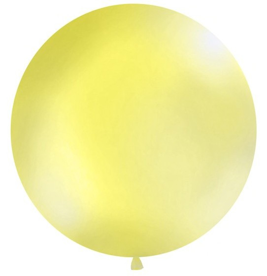 XXL ballonfest kæmpe citrongul 1m
