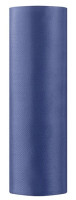 Tela de raso Eloise azul oscuro 9m x 16cm