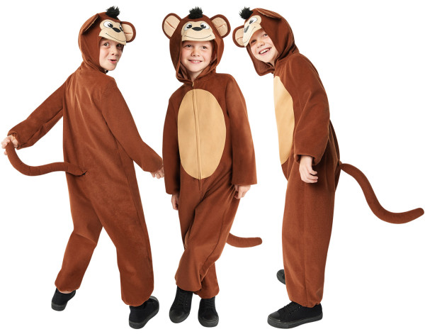 Funny Monkey Affen Kostüm für Kinder 7