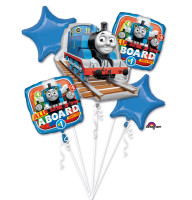 5 balonów foliowych Thomas, mała lokomotywa