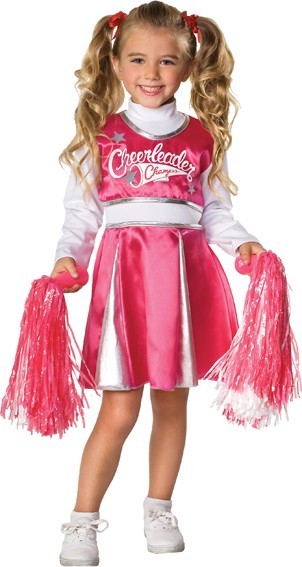 Mini cheerleader child costume
