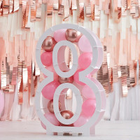 Preview: Fillable number 8 balloon stand