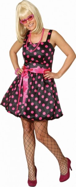 Pink Polka Dots 50er Jahre Damenkostüm