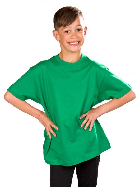 T-shirt til grøn bomuld til børn
