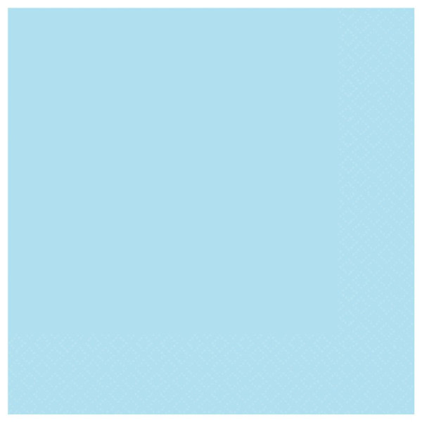 20 servilletas ecológicas azul cielo 33cm