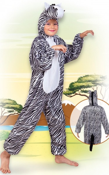 Peluche costume zebra per bambini 2