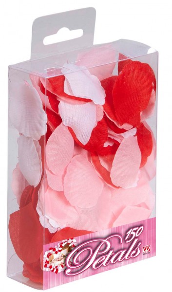150 Rot-Rosa-Weiße Blüten Streudeko 3