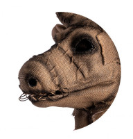 Bull mask with movable jaw