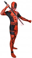 Förhandsgranskning: Röd Deadpool Morphsuit Muscleman