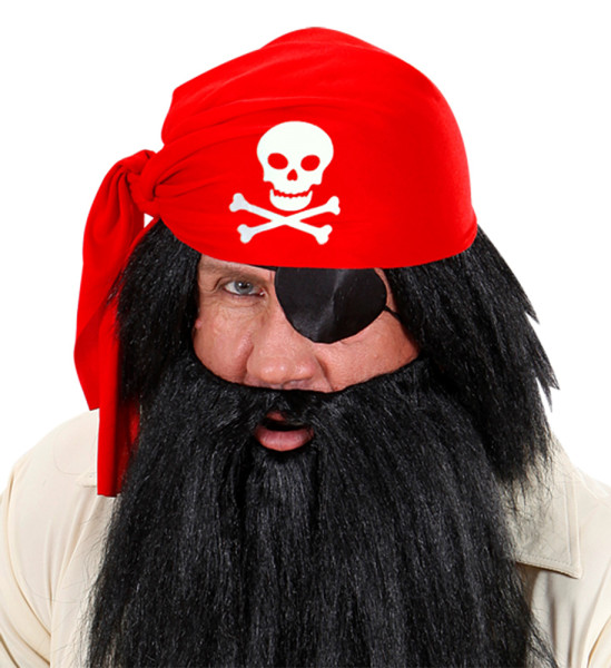 Piraten Kappe Bandana rot 4
