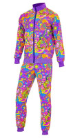 Preview: Neon Flower Power tracksuit unisex