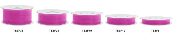 6mm Geschenkband Pink Chiffon-Optik 2