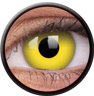 Soligt gula kontaktlinser