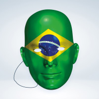 Aperçu: Masque en papier Brésil