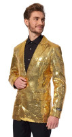 Widok: Cekinowa złota kurtka Suitmeister dla mężczyzn