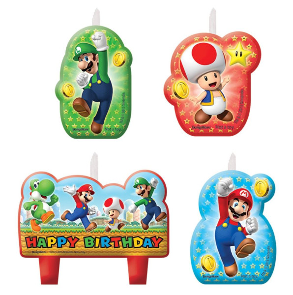 4 velas Super Mario World