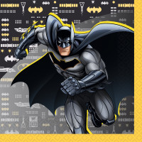 16 Batman Heldenpower Servietten 33cm
