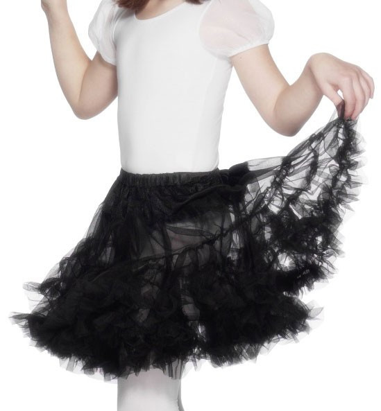Small black tulle skirt for children