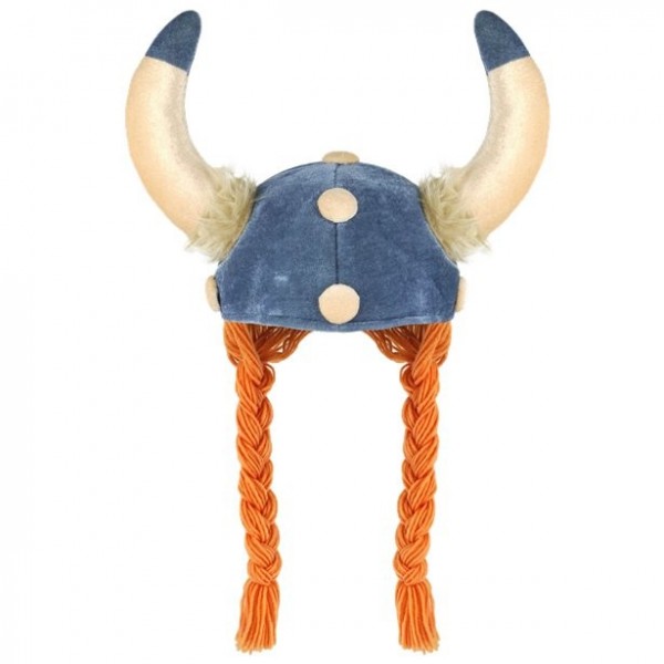Sombrero vikingo con trenzas