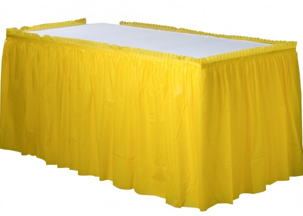 Borde de mesa Mila amarillo 4,26mx 73cm