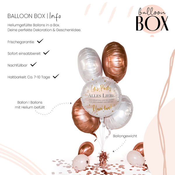 Heliumballon in der Box Summer Glow 3
