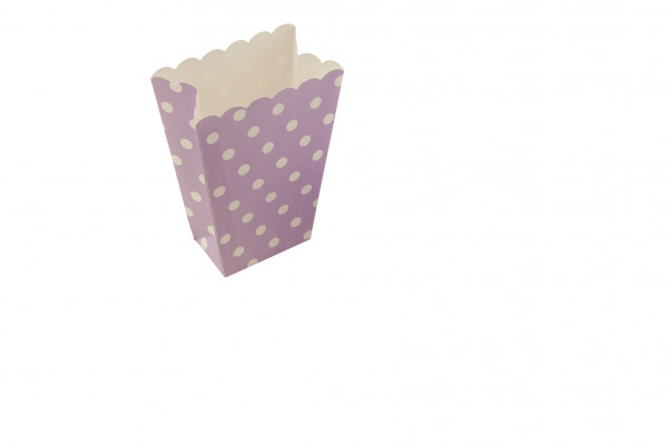 Punkte Spaß Lila Popcorn Snackboxen 8er Pack