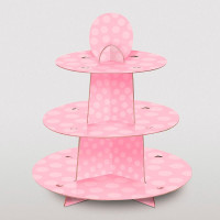 Vorschau: Zuckersüßer rosa Cupcake Ständer