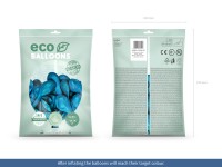 100 eco pastel balloons azure blue 26cm