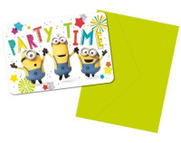 8 Hooray Minions Einladungskarten