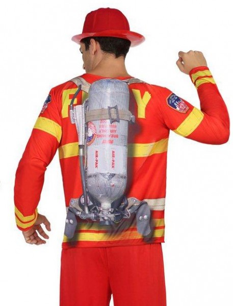 Tapferes 3D Feuerwehrmann Herren Shirt 2
