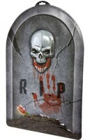 Skull RIP tombstone 58cm