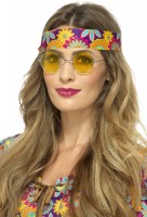 Funky Lazy Hippie Glasses Yellow