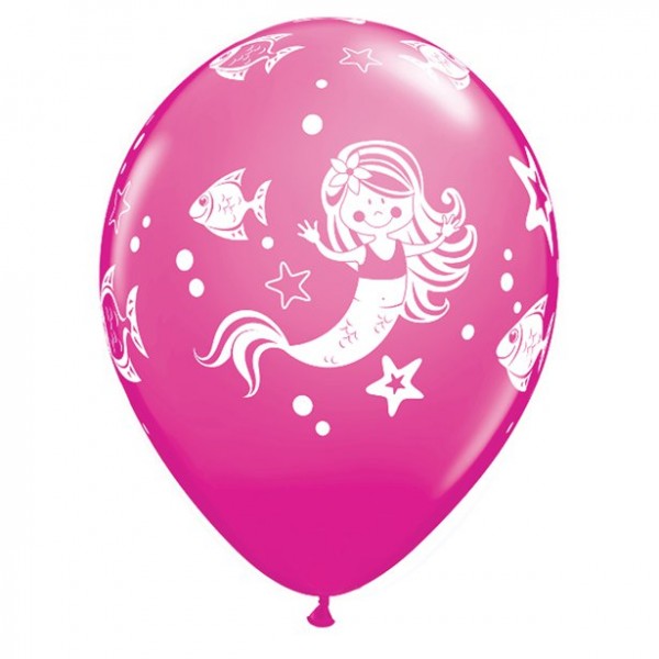 25 Meerjungfrau Unterwasserwelt Latexballons 2