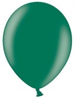 Vista previa: 50 globos metalizados estrella de fiesta abeto verde 27cm