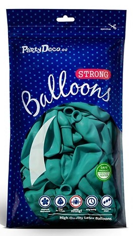 100 ballons étoiles turquoise 12cm