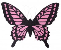 Vorschau: Rosa Schmetterlingsflügel 60 x 48cm