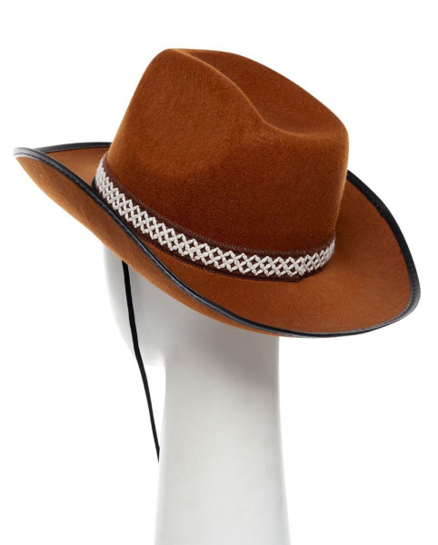 Cowboy Sheriff Hut für Erwachsene braun 4