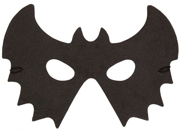 Zwarte Vleermuis Halfmasker
