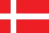 Denemarken waaier vlag 90 x 150cm