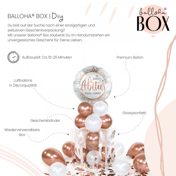 Balloha Geschenkbox DIY Abitur roségold XL 3