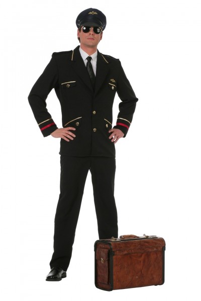Disfraz de capitán de vuelo Arnold para hombre