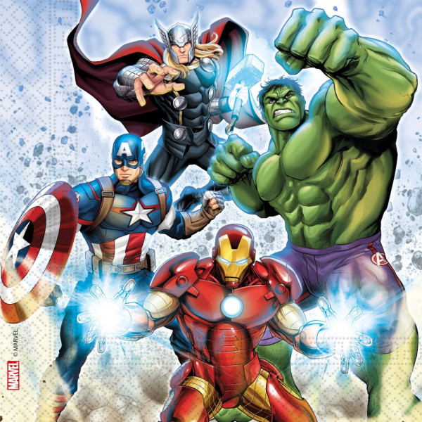 20 tovaglioli Avengers Infinity Power 33cm