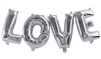 Oversigt: Sølv Mix & Match Love folieballon