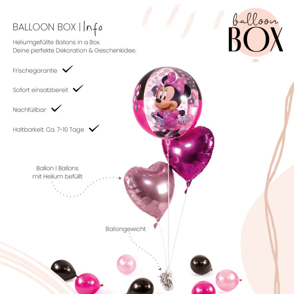 XL Heliumballon in der Box 3-teiliges Set Minnie forever 3