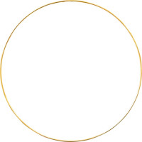 Pierścionek metalowy złoty do dekoracji 35cm