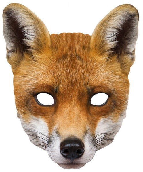 Cardboard fox mask