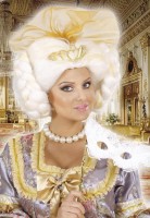Baroque rococo wig with tiara