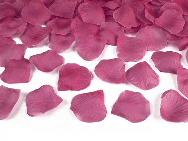 100 rose petals Amour raspberry