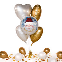 Vorschau: Heliumballon in der Box Santa Merry Christmas